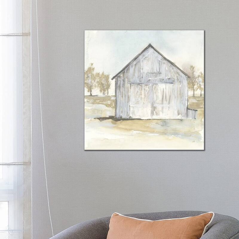 iCanvas "White Barn I" by Chris Paschke Canvas Print - 26x26x1.5