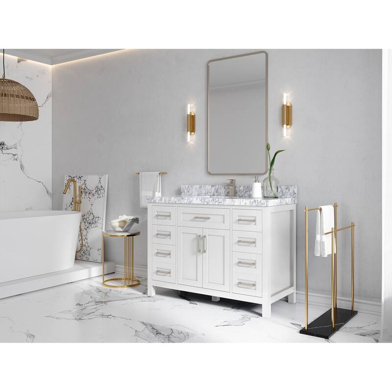 Willow Collections 48 in. W x 22 in. D Cambridge Single Sink Bathroom Vanity with Countertop