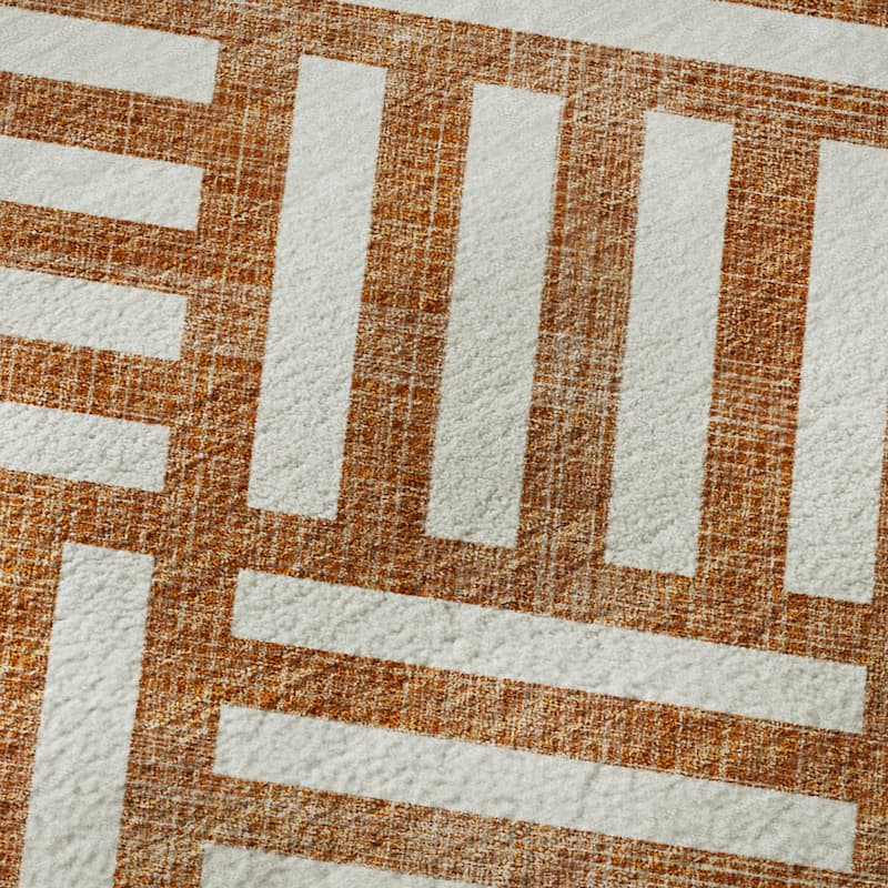 Premium Washable Super Soft Contemporary Mosaic Mayfield Rug