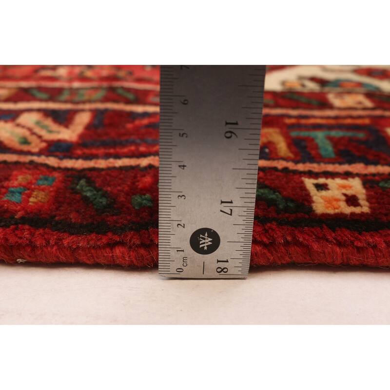 ECARPETGALLERY Hand-knotted Andelz Red Wool Rug - 3'9 x 10'5