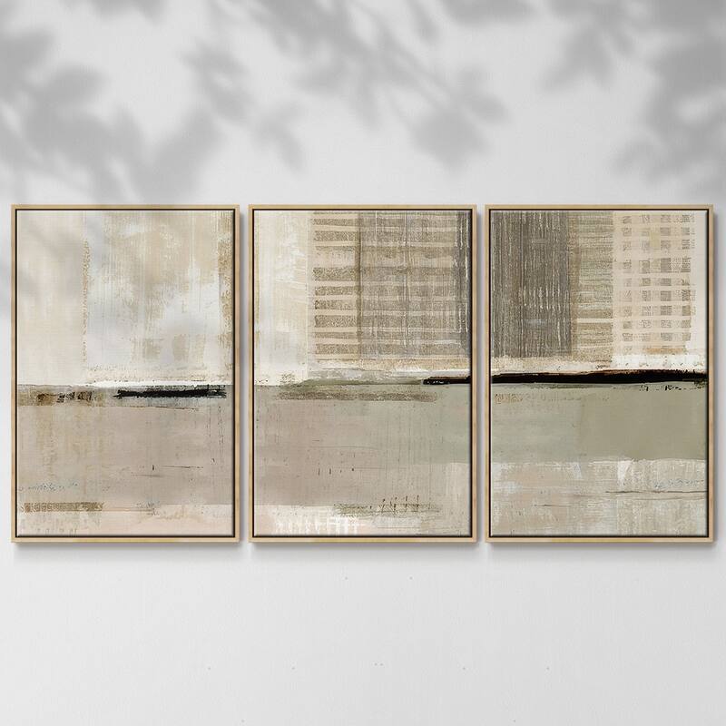 Across the Abstract Bay I - Multi Piece Framed Canvas