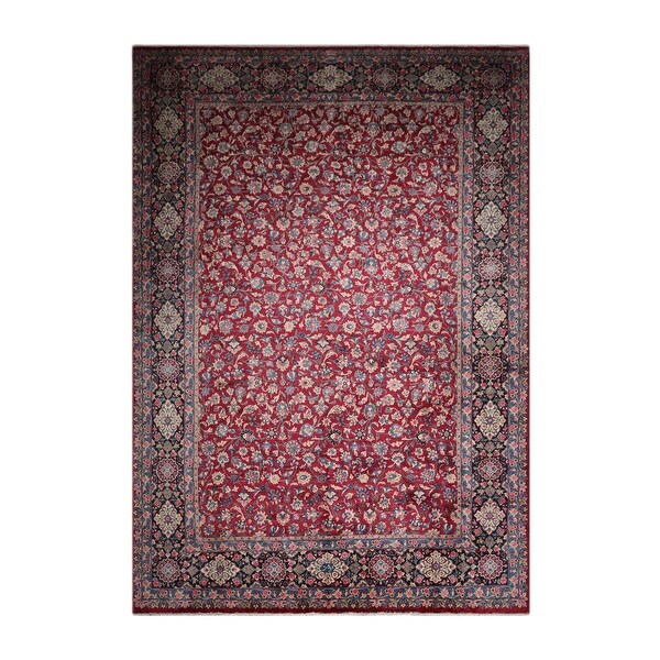 Hand Knotted Burgundy Persian Wool Traditional Oriental Area Rug