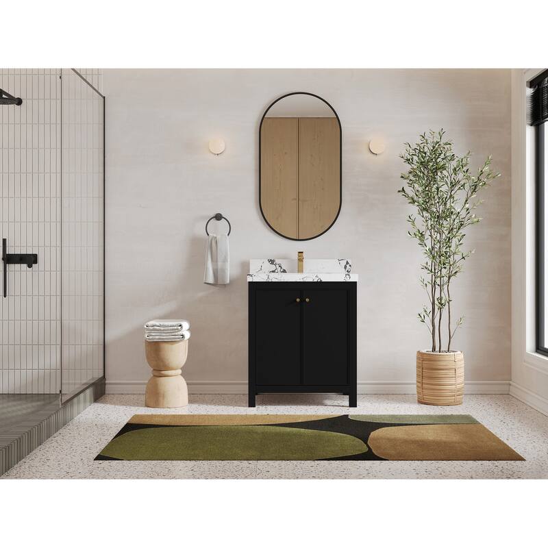 Willow Collections 30 in. W x 22 in. D Chicago Single Sink Bathroom Vanity with Countertop