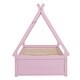 preview thumbnail 9 of 22, Twin Size House Platform Bed with Two Drawers