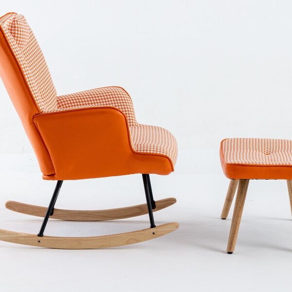 椅子 DULTON rocking chair argon orange 2_40a86a37-b5e0-4ecb-b0d3-
