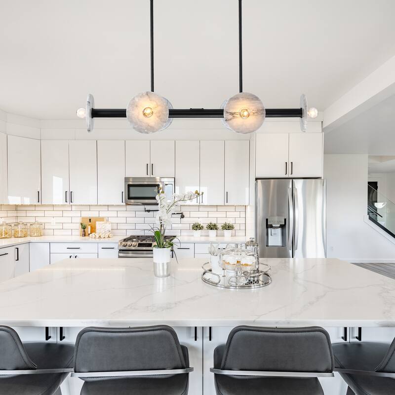 Designers Fountain D325C-6LCH Fina 6 Light 38" Wide Linear Chandelier