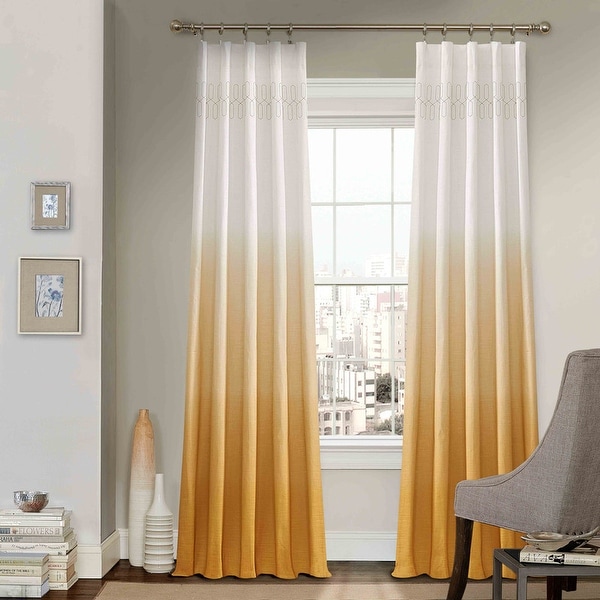 Vue Signature Arashi Ombre Embroidery Curtain Panel. Opens flyout.