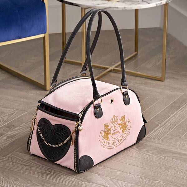Juicy Couture Give Me Treats Pet Carrier - Stylish Travel 
