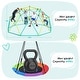 preview thumbnail 13 of 13, Hapfan 800lbs 10ft Climbing Dome Swing Set with Saucer Swing for Outdoor Backyard