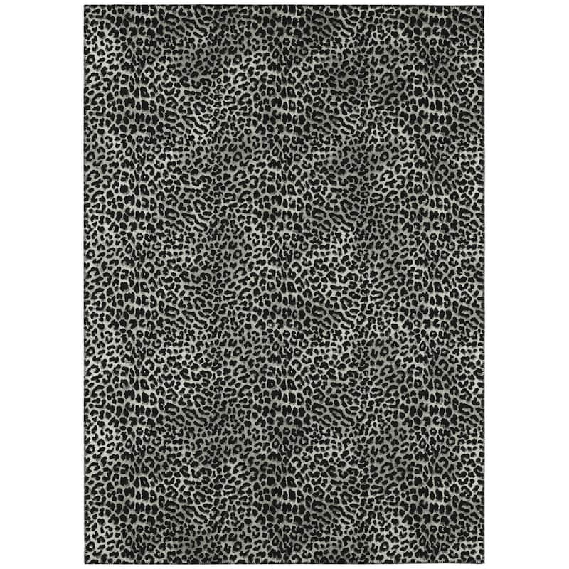 Addison Indoor/ Outdoor Safari Leopard Animal Print Washable Area Rug