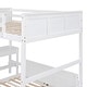 preview thumbnail 6 of 7, Full over Full Bunk Bed with Built-in Desk&Drawers, Wooden Separated High Loftbed and Platform Bedframe, for Kids Adults Bedroom