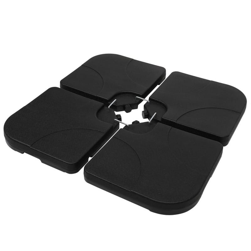 20" Square 4 Pieces Plastic Base for Cantilever Umbrella