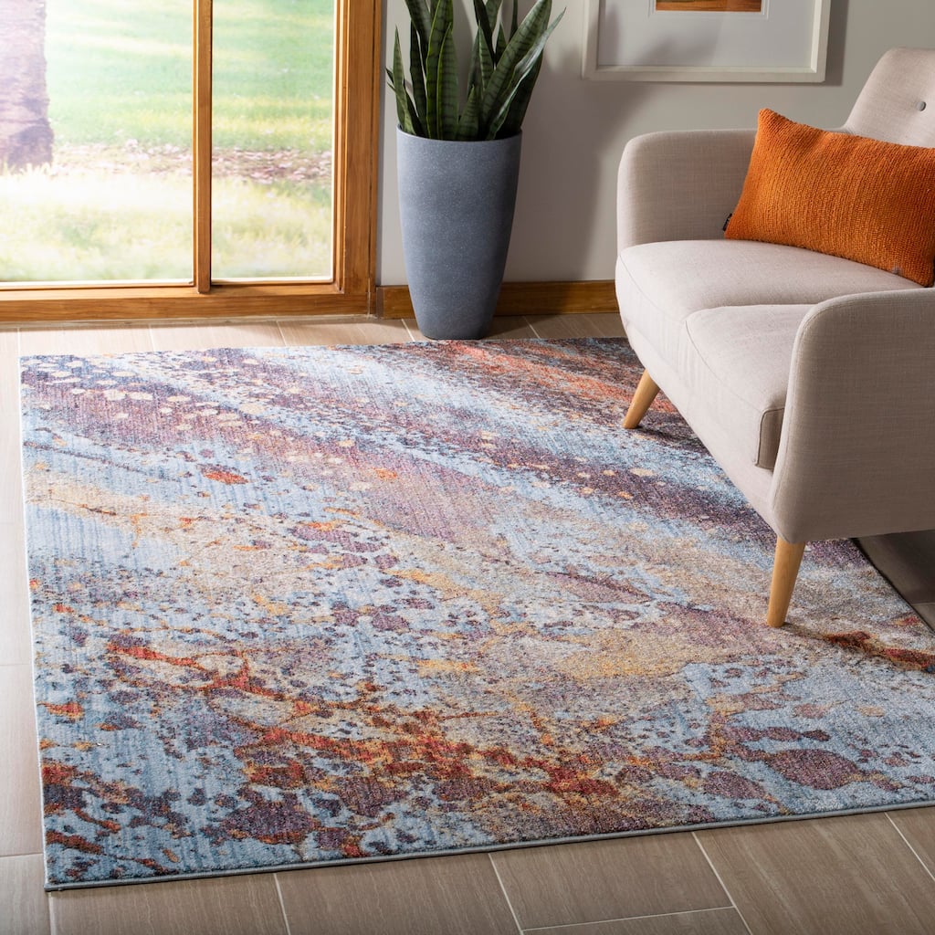 SAFAVIEH Monray Yolanda Modern Abstract Polyester Rug