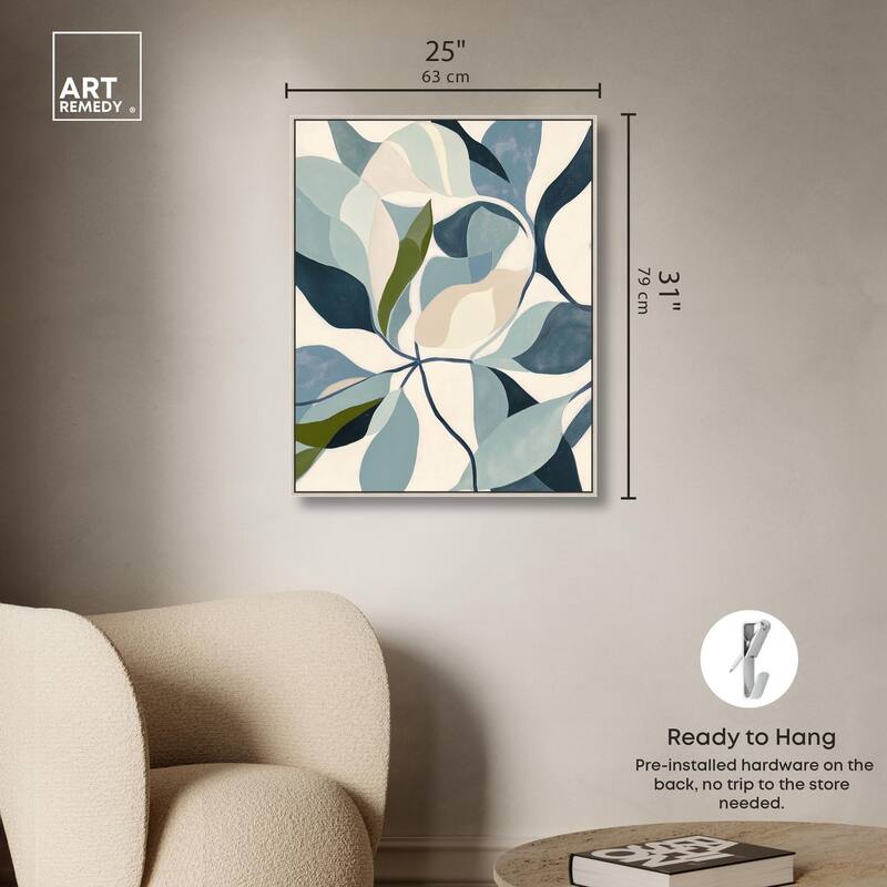 Woven Botanicals II Canvas by Art Remedy