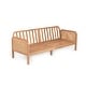 preview thumbnail 7 of 15, Christopher Knight Home - Teak Haven Outdoor Solid Wood Wicker 5-Piece Patio Conversation Set with Water-Resistant Cushions