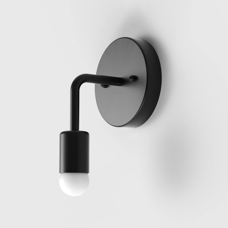 Oroma Home Harlow 1-Light Wall Sconce LED-Compatible Dimmable - Black