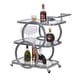 preview thumbnail 17 of 28, Metal Bar Cart Silver Bar Carts for the Home