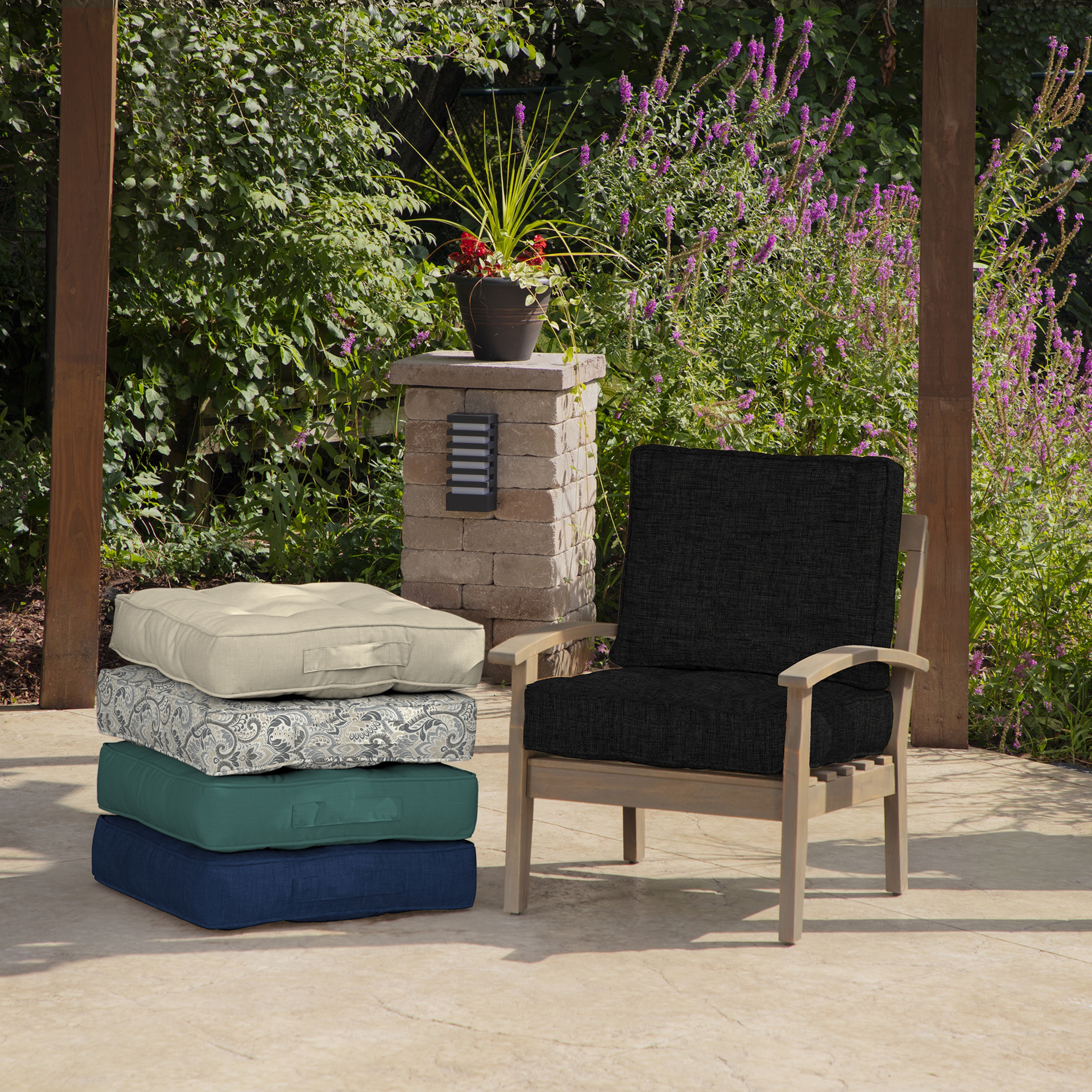 Arden Selections PolyFill Outdoor Deep Seating Cushion Set 24 x 24