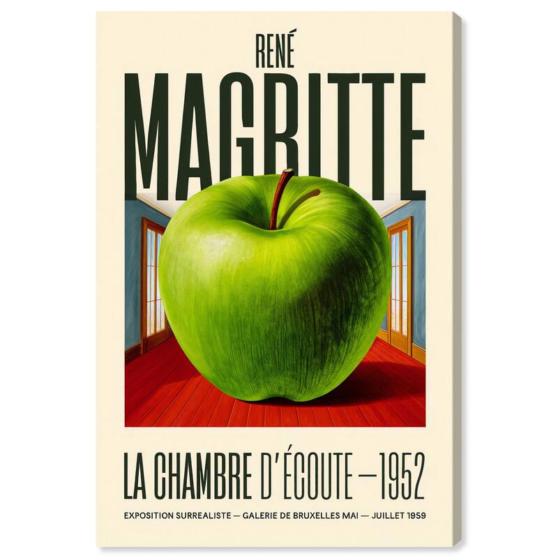 Magritte's Apple Room Canvas by Art Remedy, Gallery Wrapped - 36" x 54"