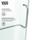 preview thumbnail 17 of 18, VIGO Monteray 30"D x 30"W x 73"H Frameless Hinged Shower Enclosure