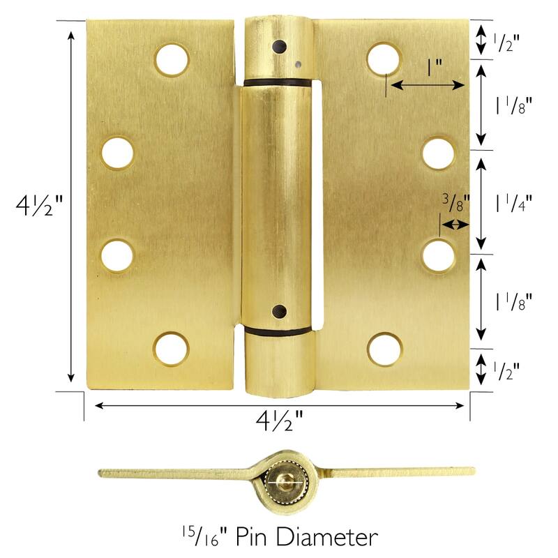 Self Closing Interior Exterior Door Hinges 2 Pack