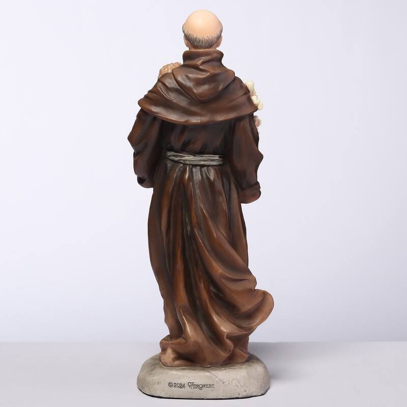 6.3 inches Height Polyresin Saint Anthony Holding Child Jesus Multicolor Finish Figurine