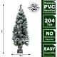 preview thumbnail 2 of 3, Fraser Hill Farm 4-Ft. Christmas Snow Flocked Porch Trees