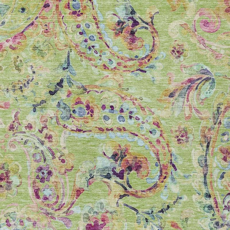 HomeRoots Paisley Transitional Rectangle Outdoor Rug