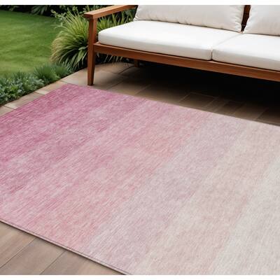 HomeRoots Ombre Transitional Rectangle Outdoor Rug