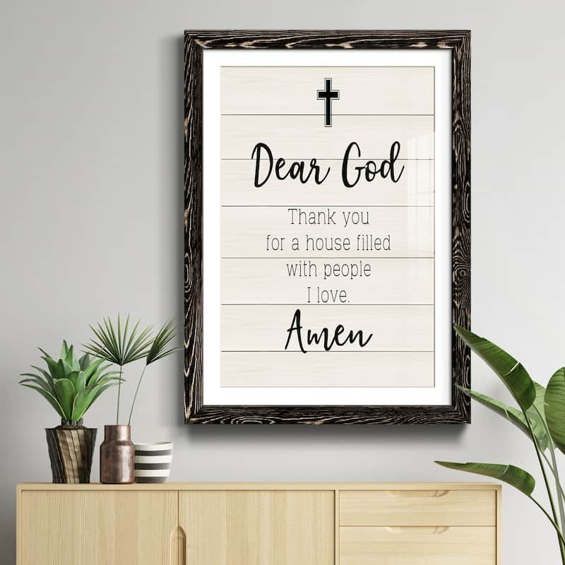 Dear God-Premium Framed Print - Ready to Hang