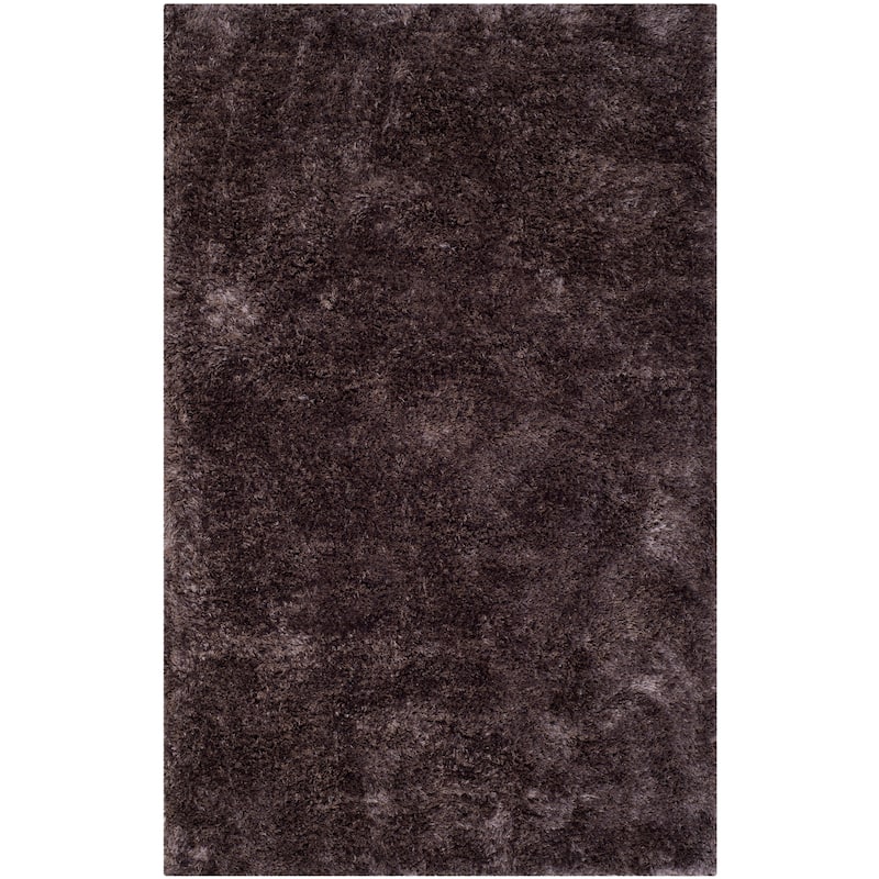 SAFAVIEH Handmade South Beach Leonella Shag Solid Polyester Rug