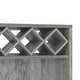 preview thumbnail 11 of 10, DH BASIC Transitional Vintage Grey Oak 6-Open Shelf Bar Table with Wine Storage by Denhour