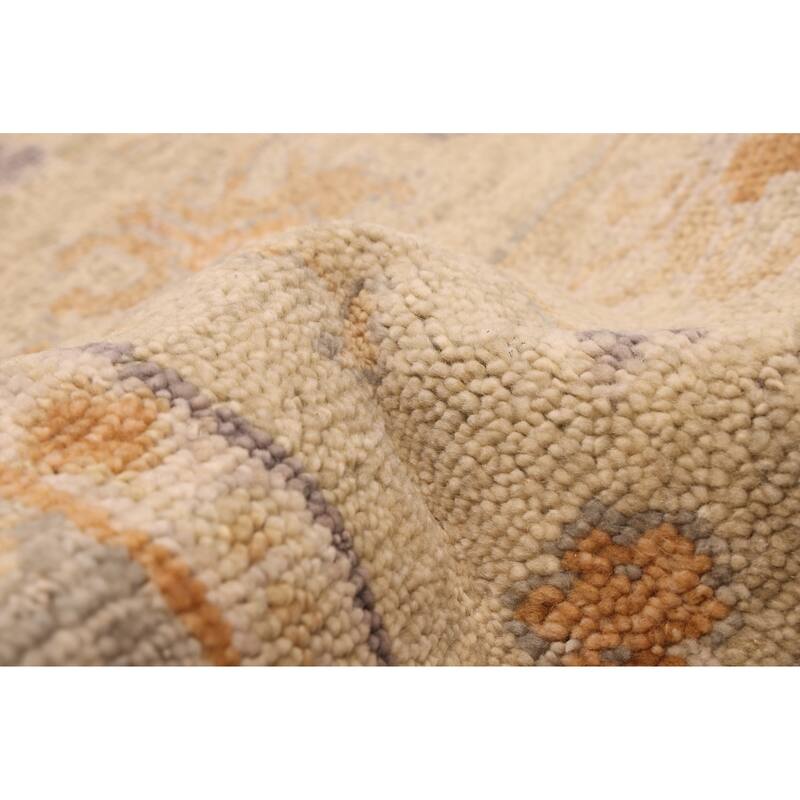 ECARPETGALLERY Hand-knotted Jules Serapi Light Olive Green Wool Rug - 7'11 x 9'11