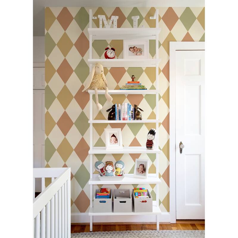 A-Street Prints Kalas Mustard Diamond Wallpaper