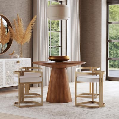Clarence Faux Leather 23" Dining Stool