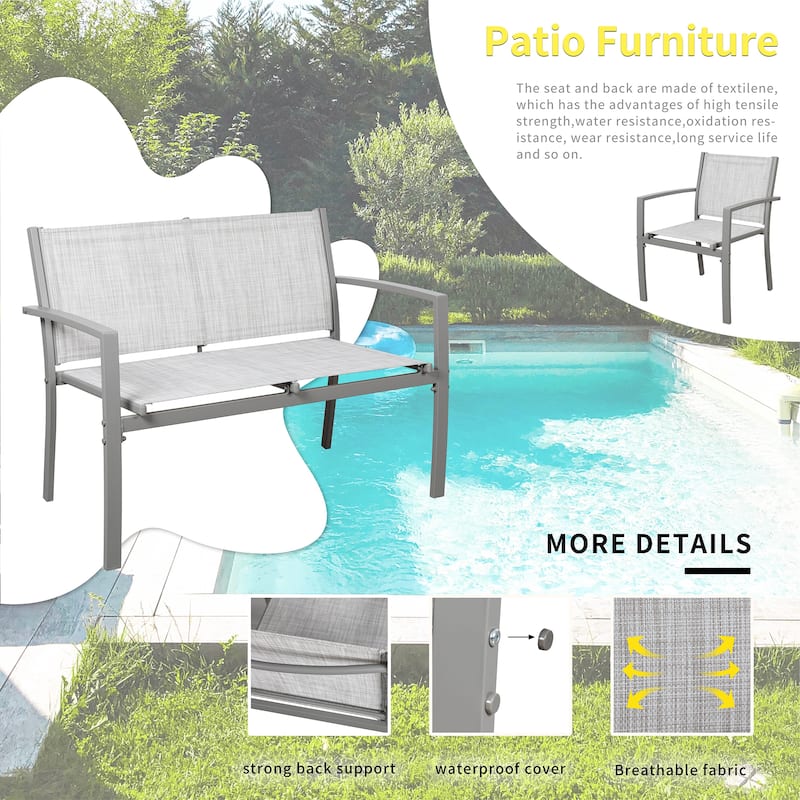 Futzca 4-Piece Patio Outdoor Bistro Set