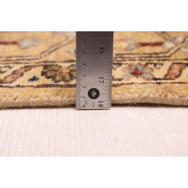 ECARPETGALLERY Hand-knotted Jules Sultane Khaki Wool Rug - 7'8 x 9'10