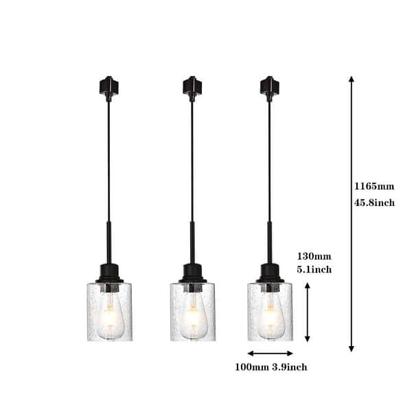 Flexible Track Lighting Ceiling with Seeded Glass