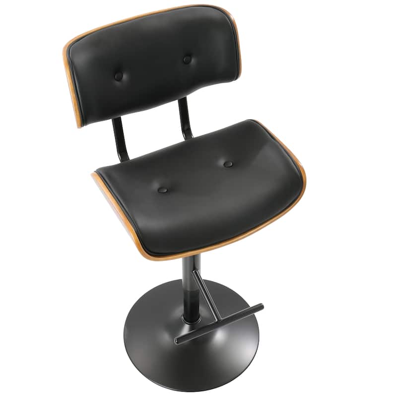 Carson Carrington Leksand Adjustable Bar Stool with Straight T Footrest (Set of 3)