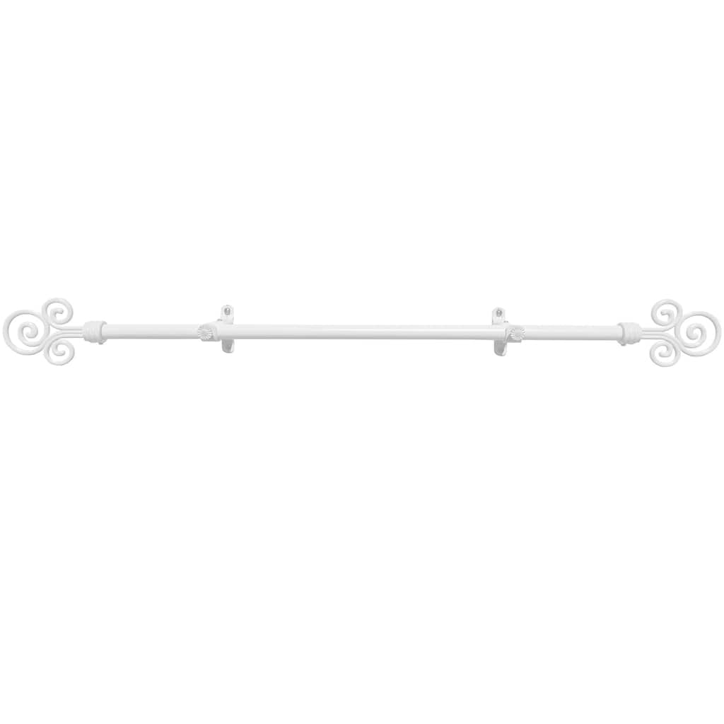 Metallo Imperial White Decorative Rod & Finial 28-160 Inch