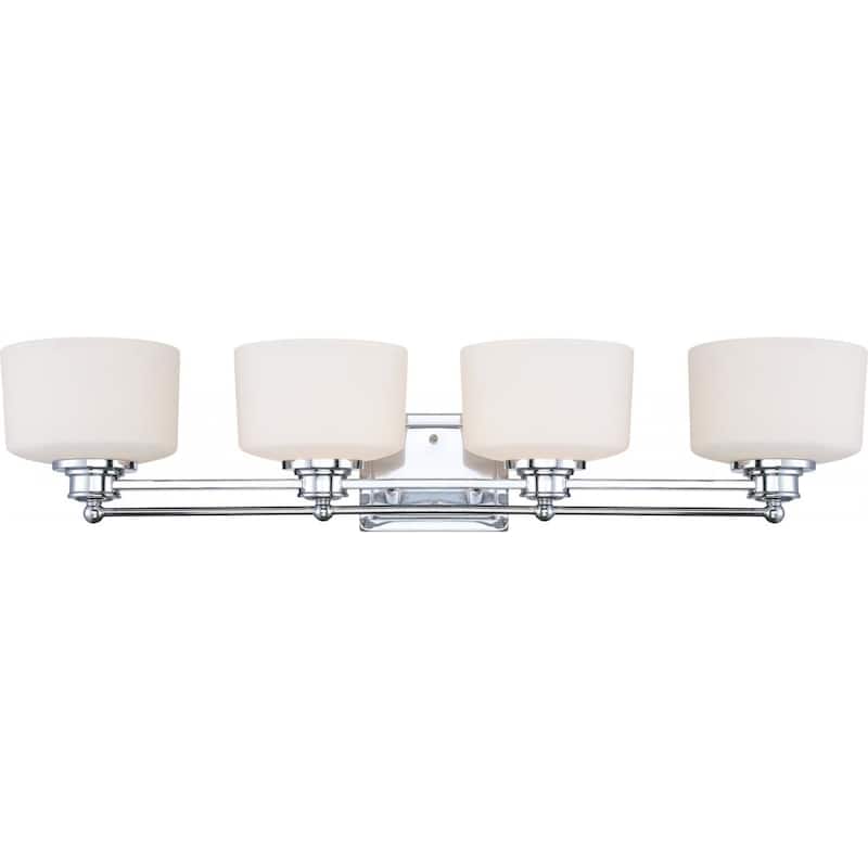 Nuvo Lighting 60/4584 Soho 4 Light 34" Wide Bathroom Vanity Light with - Polished Chrome