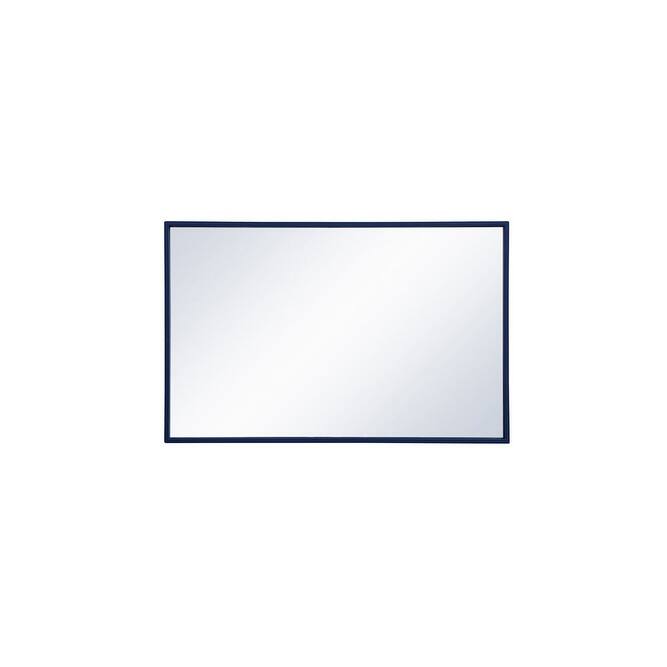 Elegant Lighting Eternity 28" x 18" Rectangular Flat Metal Framed