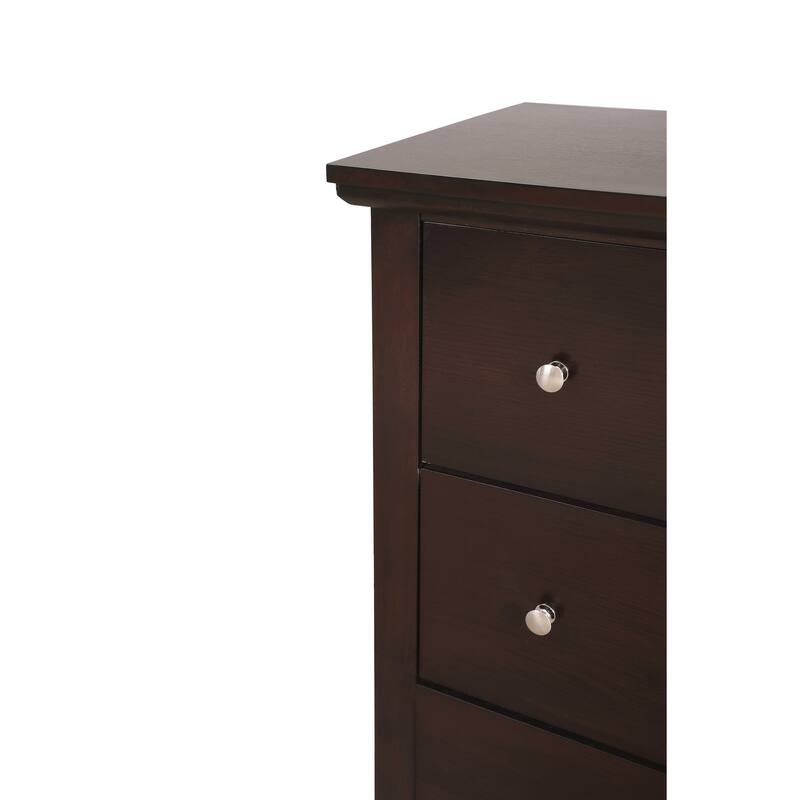 6-Drawer Espresso Dresser with Smooth Glide Drawers, Modern Design, and Spacious Bedroom Storage Solution
