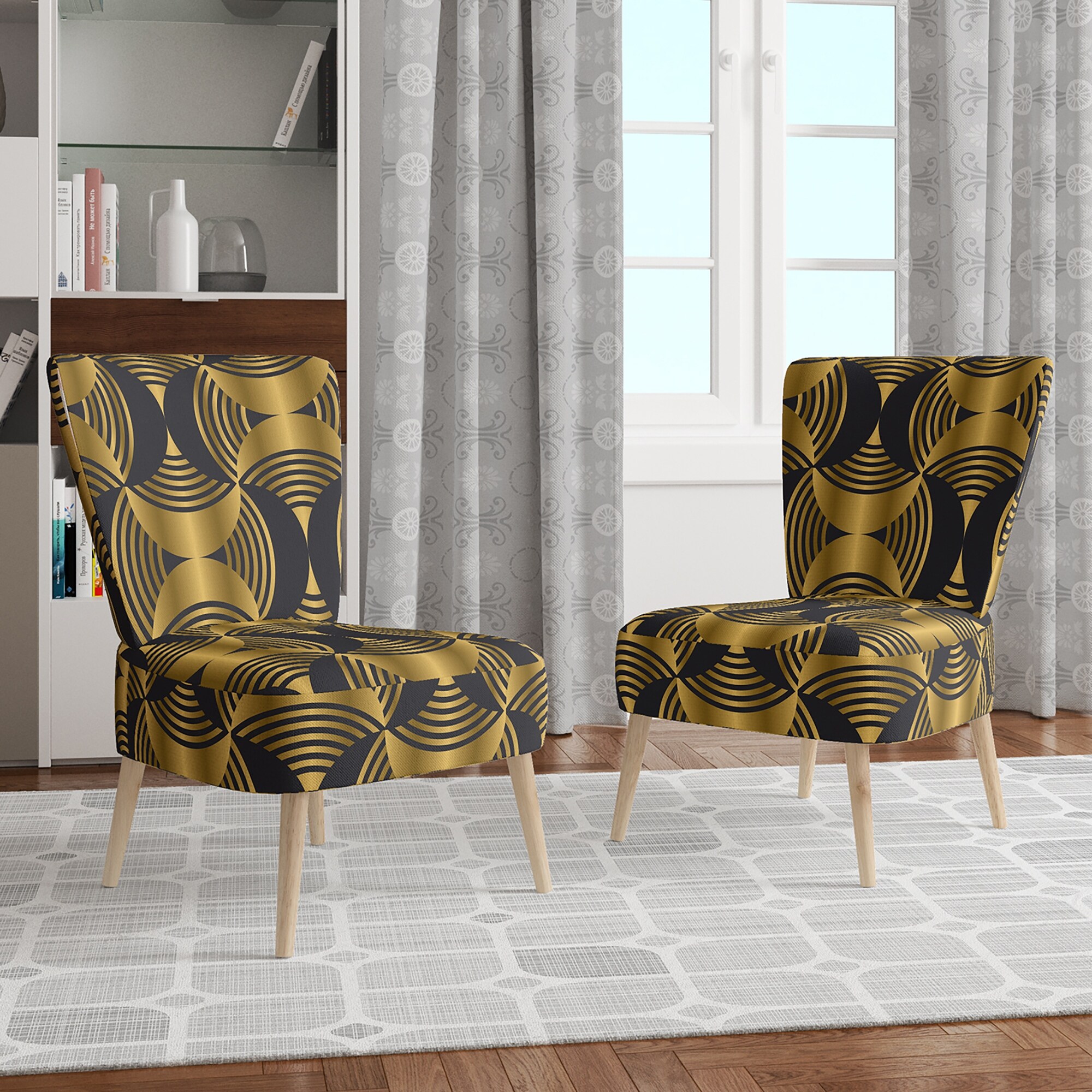 Designart "Deco Style Modern Pattern" Upholstered - Picture 15 of 20