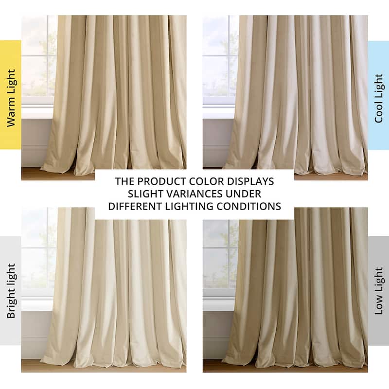 Exclusive Fabrics Signature Blackout Velvet Curtain (1 Panel)