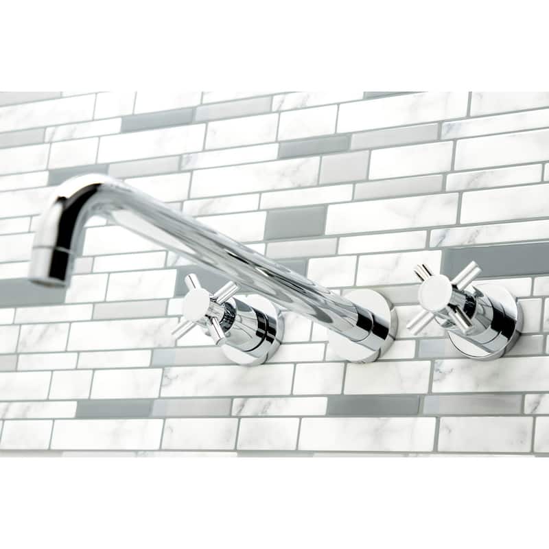 Kingston Brass Concord Wall Mounted Roman Tub Filler with 13-3/16"
