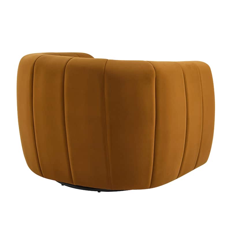 Monroe Indoor Modern Swivel Club Chair by Christopher Knight Home