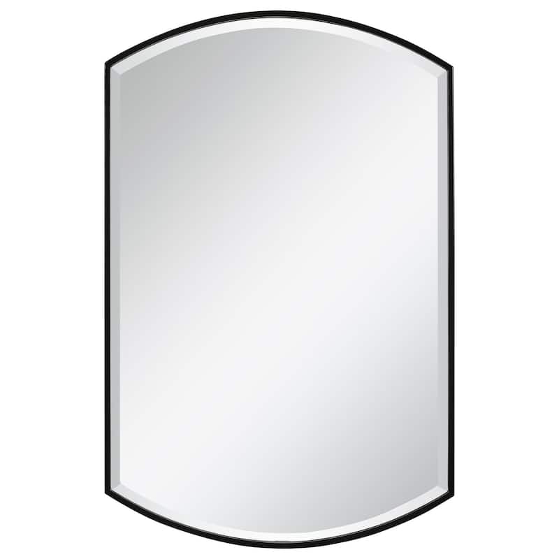 Uttermost Shield 38" x 24" Framed Contemporary Vanity Bathroom Mirror