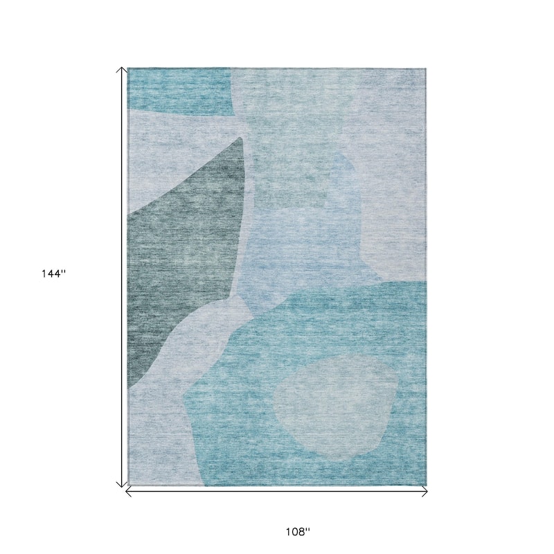 HomeRoots Abstract Transitional Rectangle Outdoor Rug