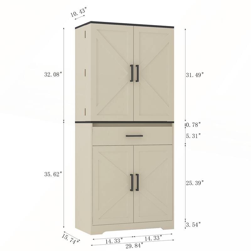 Modern Wooden Cabinet with LEDs